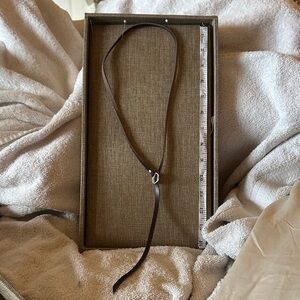 Plunder Dark Brown Leather Belt